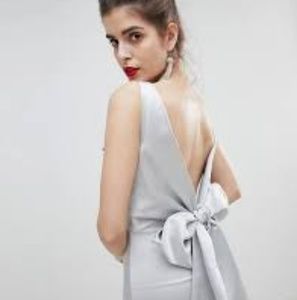 ASOS true violet satin dress